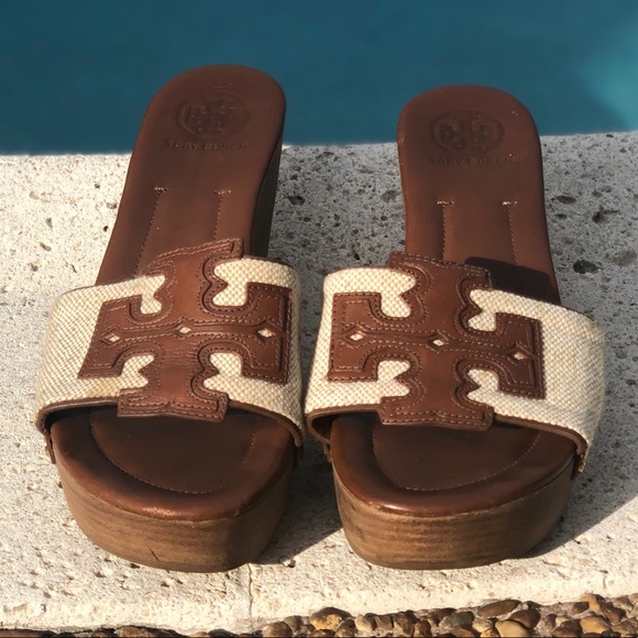 Tory Burch Shoes - Tory Burch Wedge Slides